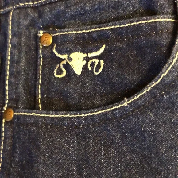 Sergio Valente VTG Mid 70s Dark Indigo Wash High Waist Jeans contrast Stitching - Picture 6 of 9